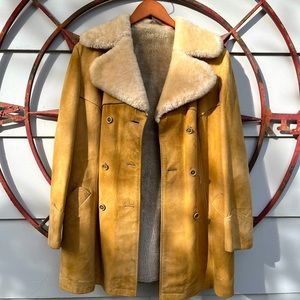 Women’s suede pea coat